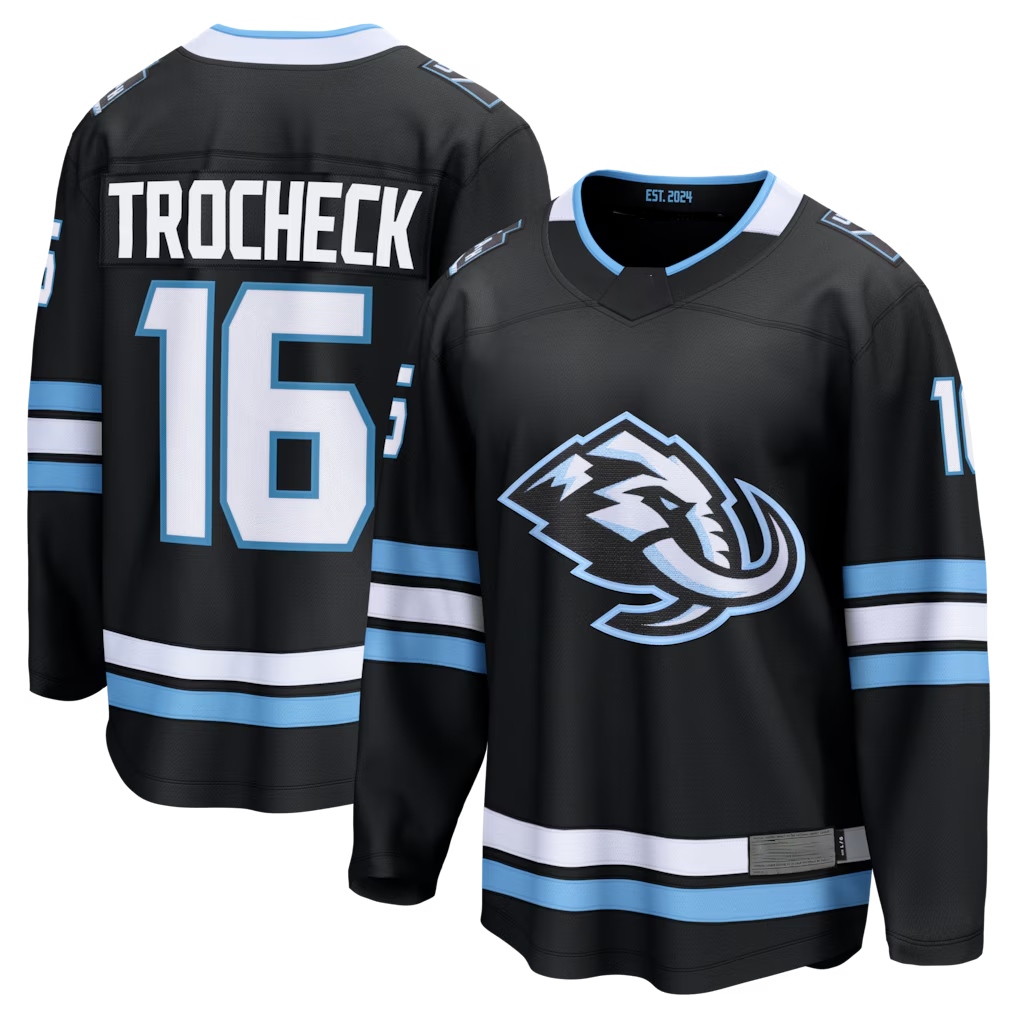 Elroe U.Mammoth #16 Vincent Trocheck Black Home Breakaway Jerseys