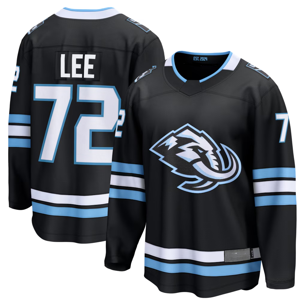 Elroe U.Mammoth #72 Anders Lee Black Home Breakaway Jerseys
