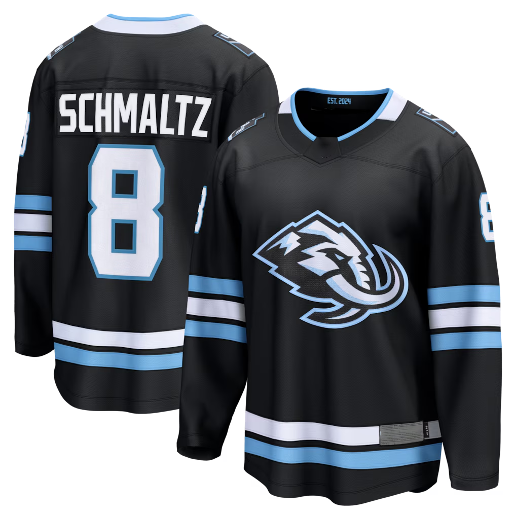 Elroe U.Mammoth #8 Nick Schmaltz Black Home Breakaway Player Jerseys