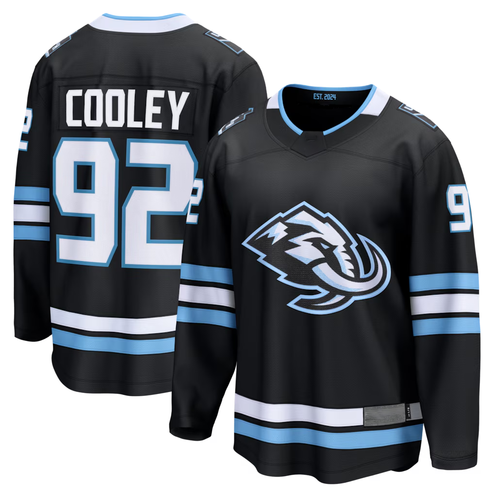 Elroe U.Mammoth #92 Logan Cooley Black Home Breakaway Jerseys