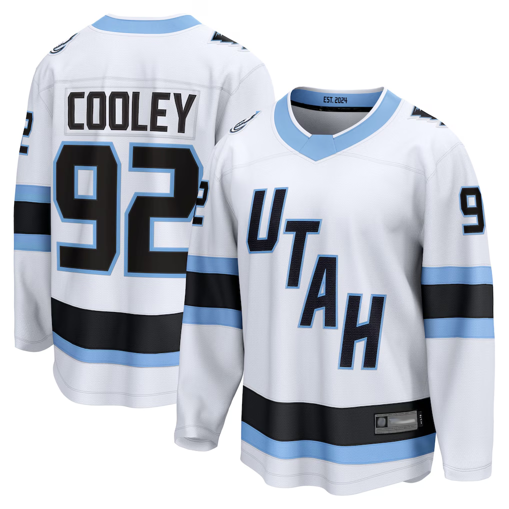 Elroe U.Mammoth #92 Logan Cooley White Away Breakaway Player Jerseys