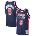 Elroe USA Basketball #9 Michael Jordan Mitchell & Ness Navy Home 1992 Dream Team Authentic Jerseys