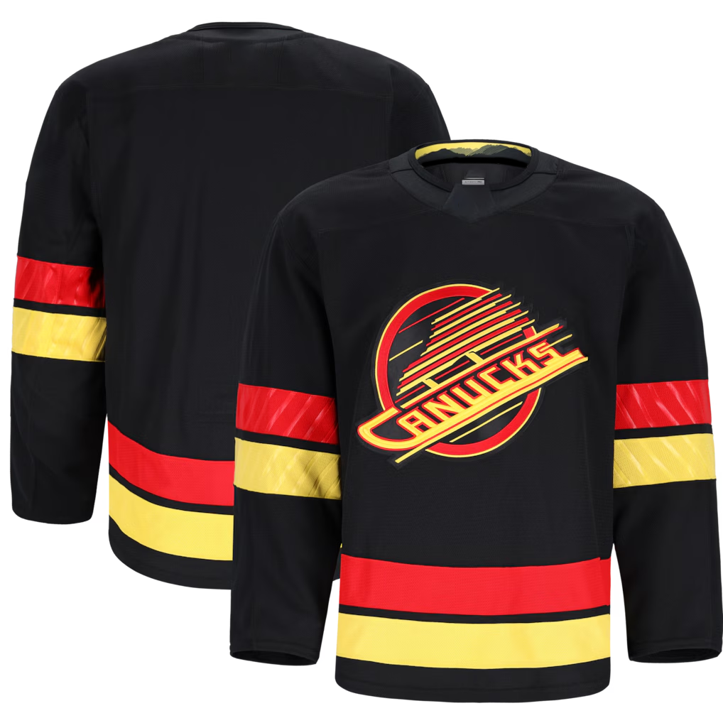 Elroe V.Canucks Black Alternate Authentic Pro Jerseys