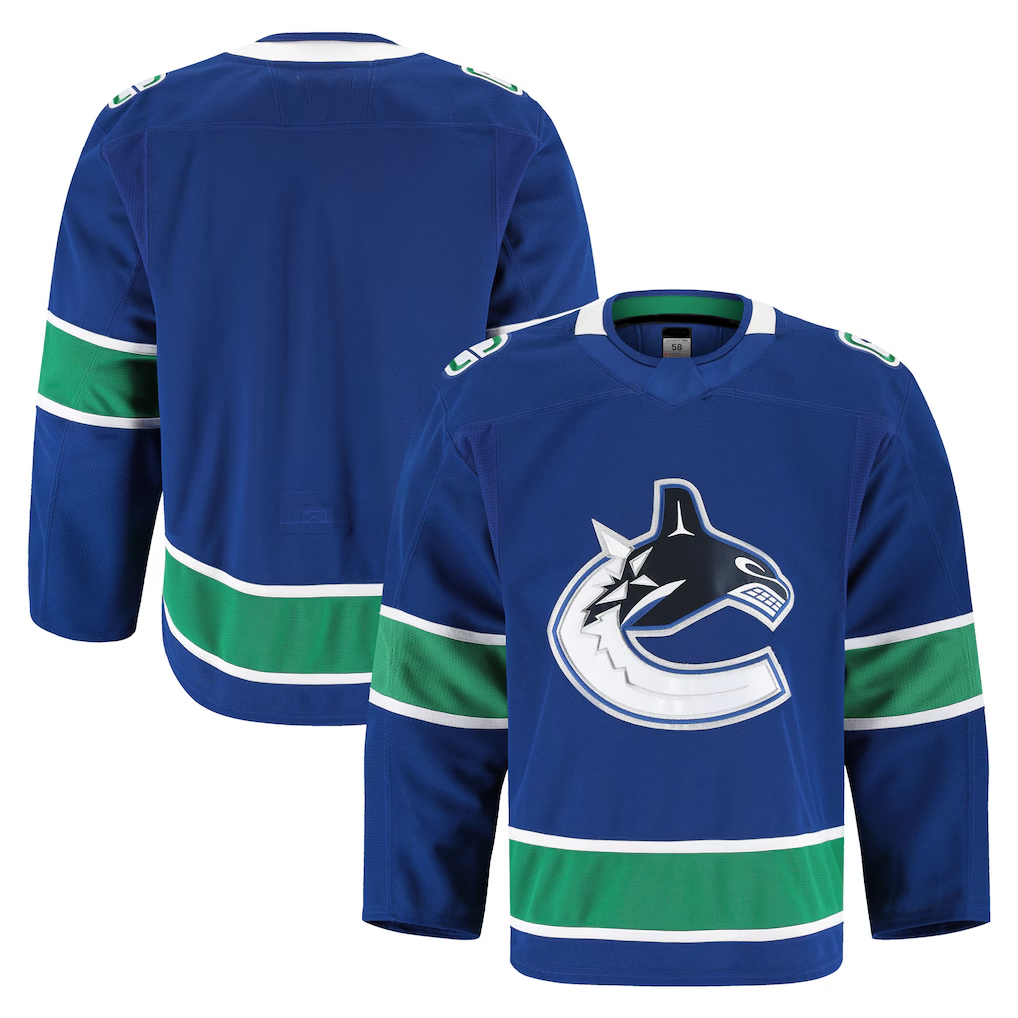 Elroe V.Canucks Blue Home Authentic Pro Jerseys