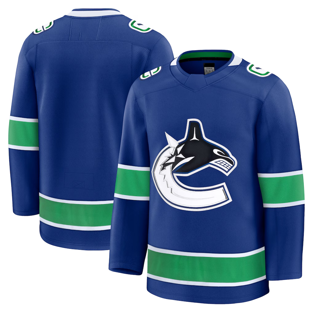 Elroe V.Canucks Blue Home Premium Jerseys