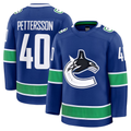 Elroe V.Canucks #40 Elias Pettersson Blue Home Premium Jerseys