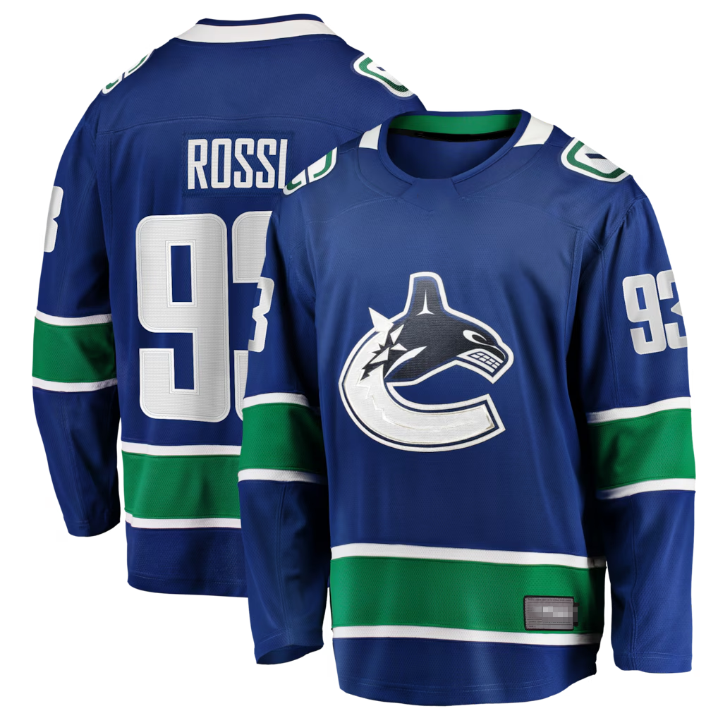 Elroe V.Canucks #93 Marco Rossi Blue Home Premier Breakaway Player Jerseys