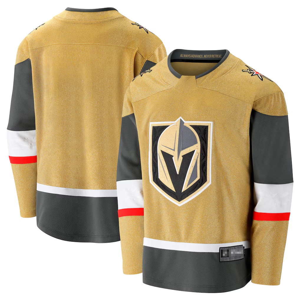 Elroe V.Golden Knights Gold Home Breakaway Stitched Jerseys