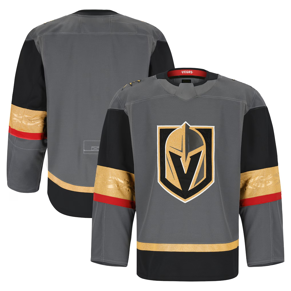 Elroe V.Golden Knights Gray Alternate Authentic Pro Jerseys