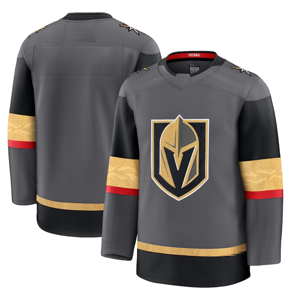 Elroe V.Golden Knights Gray Alternate Premium Jerseys