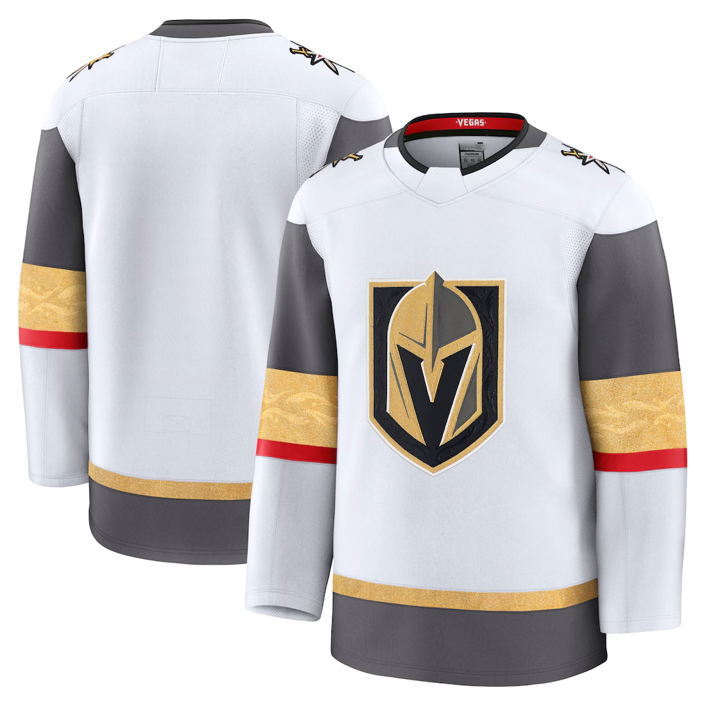 Elroe V.Golden Knights White Away Premium Jerseys