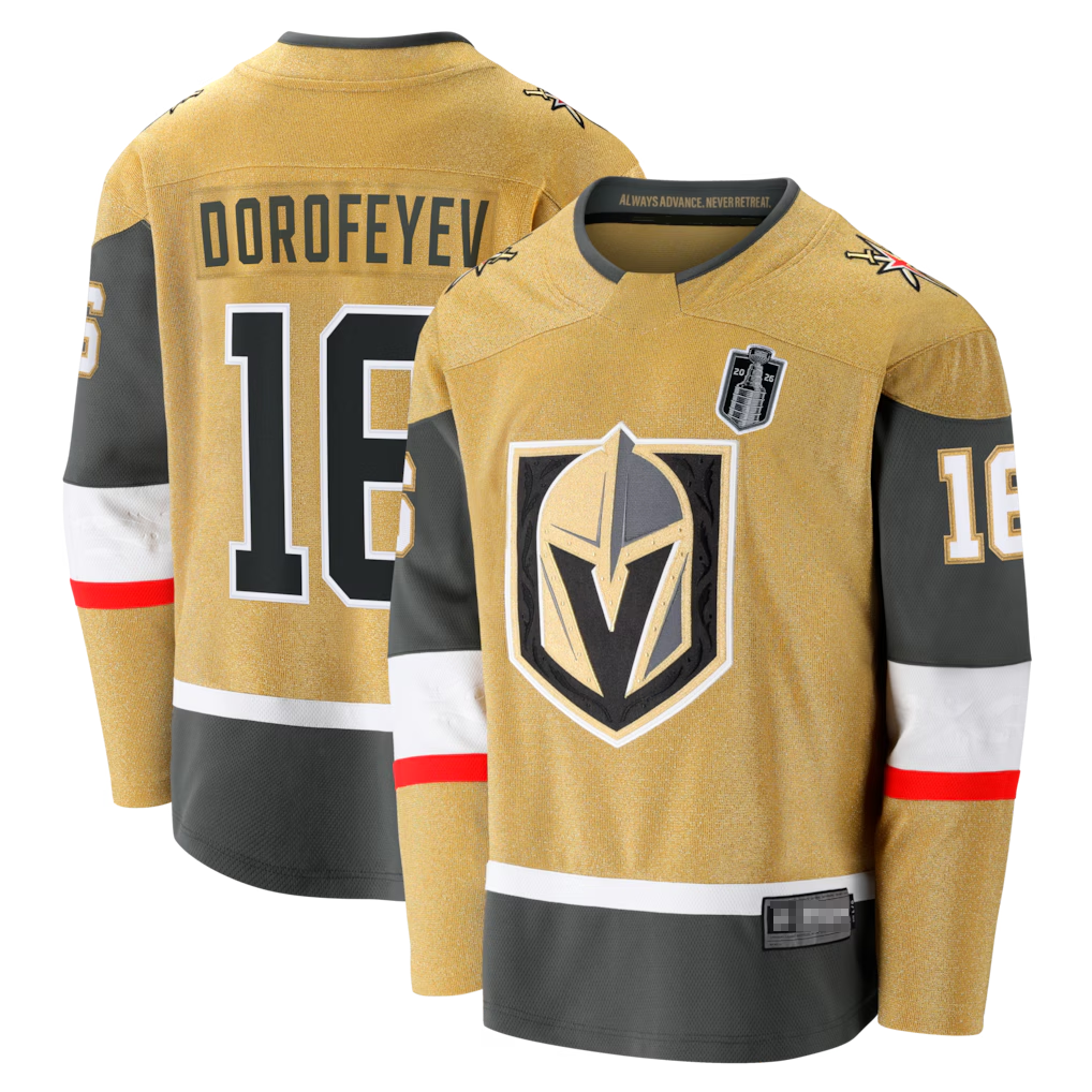 Elroe V.Golden Knights #16 Pavel Dorofeyev Gold 2026 Stanley Cup Final Breakaway Jerseys