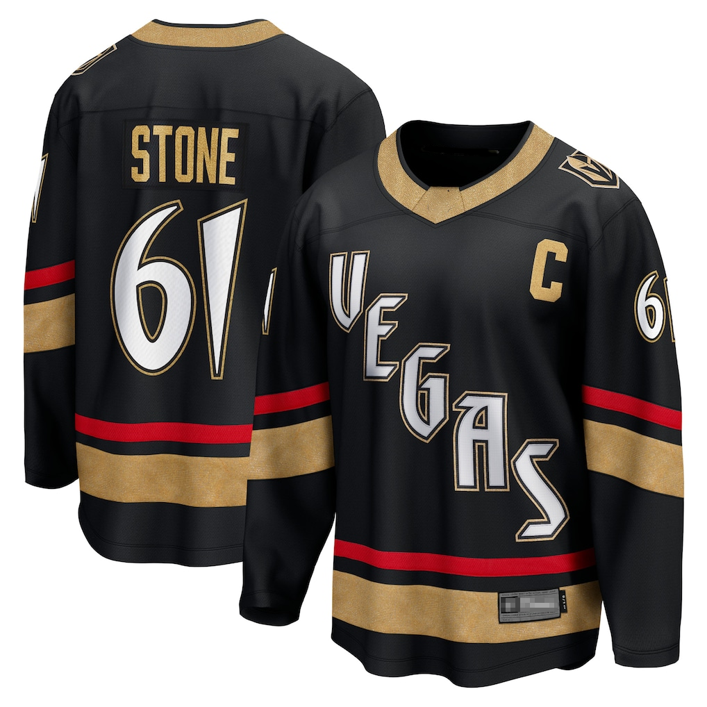 Elroe V.Golden Knights #61 Mark Stone Black Special Edition 2.0 Breakaway Player Jerseys