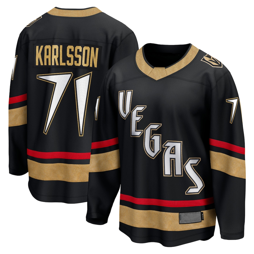 Elroe V.Golden Knights #71 William Karlsson Black Special Edition 2.0 Breakaway Player Jerseys