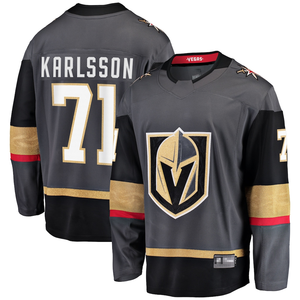 Elroe V.Golden Knights #71 William Karlsson Gray Breakaway Jerseys