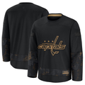 Elroe W.Capitals Black 2024 Military Appreciation Practice Jerseys