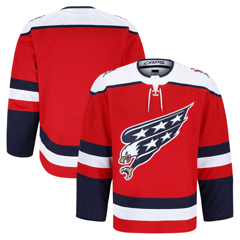 Elroe W.Capitals Red Alternate Authentic Pro Jerseys