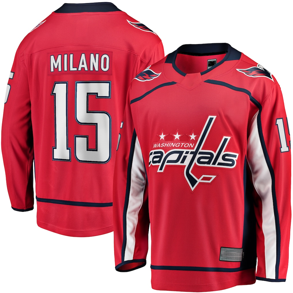 Elroe W.Capitals #15 Sonny Milano Red Home Breakaway Jerseys