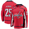 Elroe W.Capitals #25 Jordan Kyrou Red Home Breakaway Jerseys