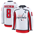 Elroe W.Capitals #8 Alexander Ovechkin White Away Premium Jerseys