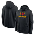 Elroe W.Commanders Black Pullover Hoodies Home Game Blank Player Stitched Jerseys