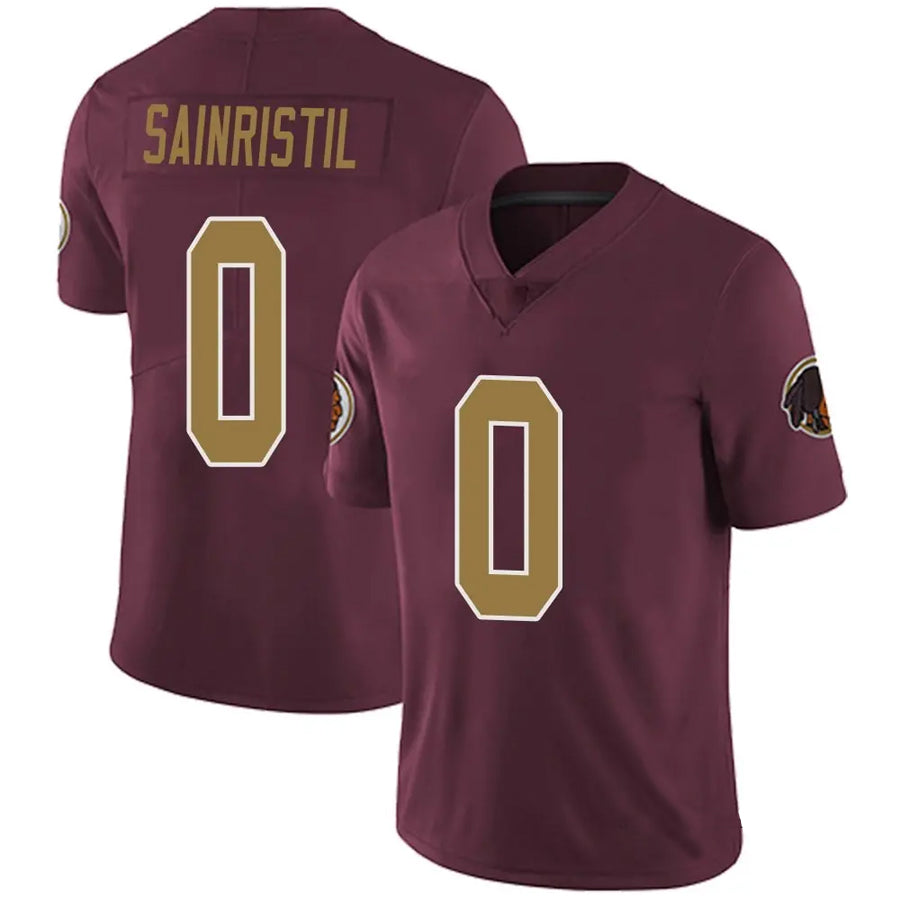 Elroe W.Commanders #0 Mike Sainristil Player Burgundy Alternate Vapor Untouchable Limited  Stitched Jerseys