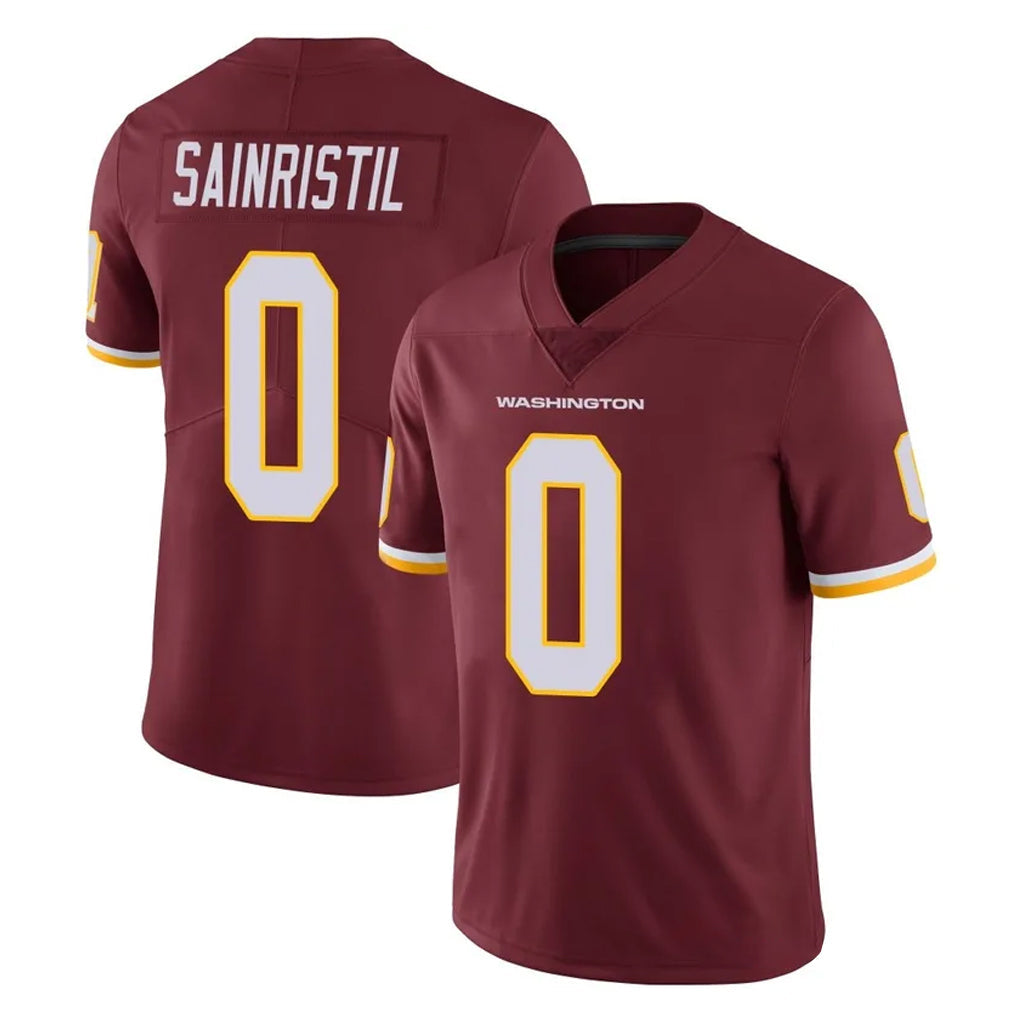 Elroe W.Commanders #0 Mike Sainristil Player Burgundy Limited Team Color Vapor Untouchable Home Game Stitched Jerseys