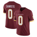 Elroe W.Commanders #0 Mike Sainristil Player Burgundy Limited Team Color Vapor Untouchable Home Game Stitched Jerseys