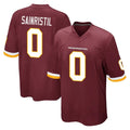 Elroe W.Commanders #0 Mike Sainristil Player Burgundy Team Color Home Game Stitched Jerseys