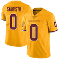 Elroe W.Commanders #0 Mike Sainristil Player Gold Vapor Limited Stitched Jerseys