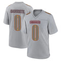 Elroe W.Commanders #0 Mike Sainristil Player Gray Atmosphere Fashion Home Game Stitched Jerseys