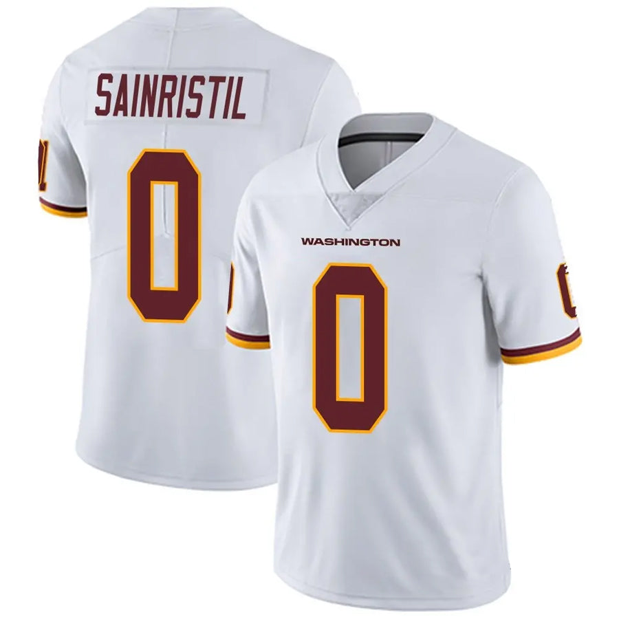 Elroe W.Commanders #0 Mike Sainristil Player White Vapor Untouchable Limited Stitched Jerseys