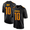 Elroe W.Commanders #10 Tress Way Player Black Carbon Fashion Home Game Stitched Jerseys