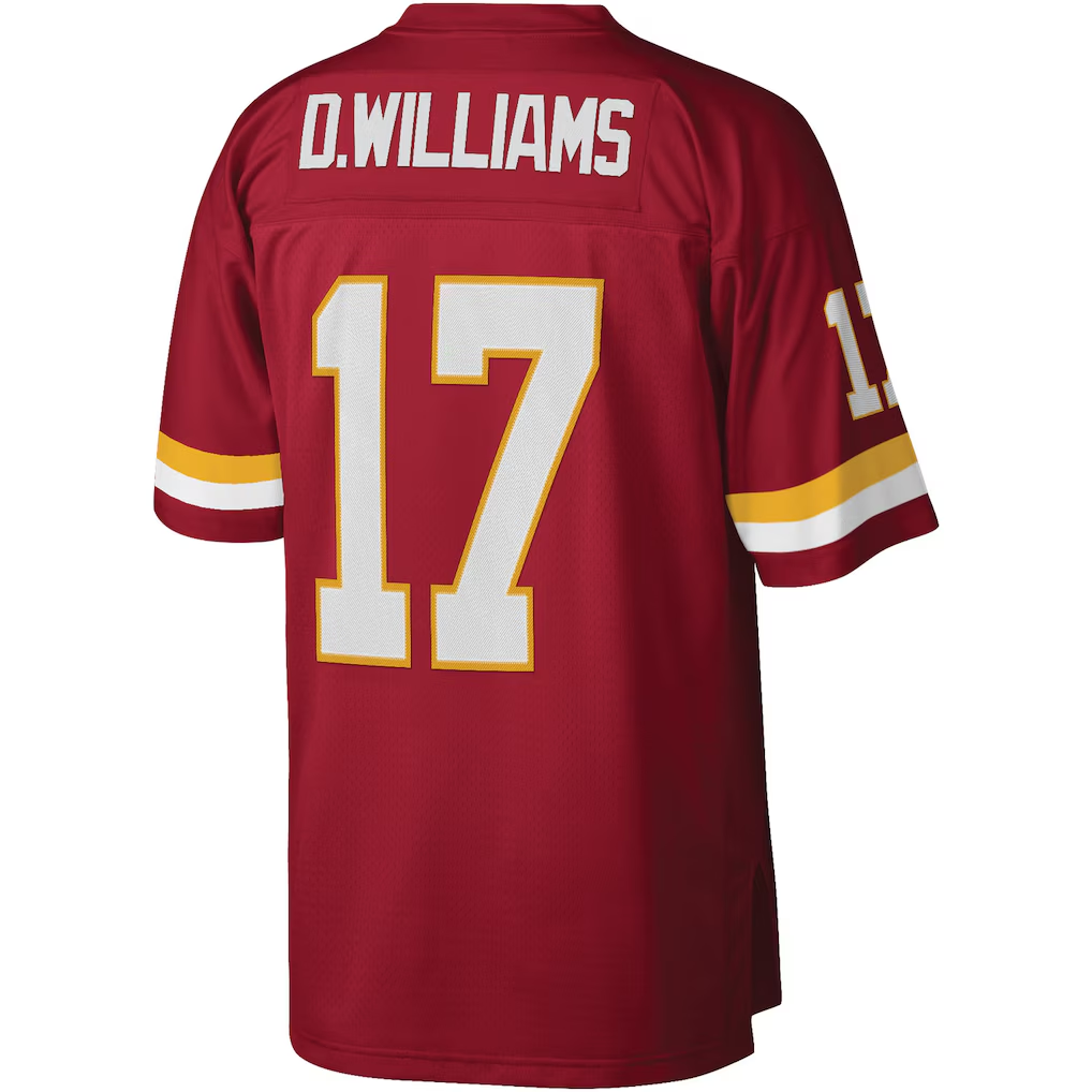 Elroe W.Commanders #17 Doug Williams Mitchell & Ness Burgundy Legacy Replica Stitched Puhic Jersey