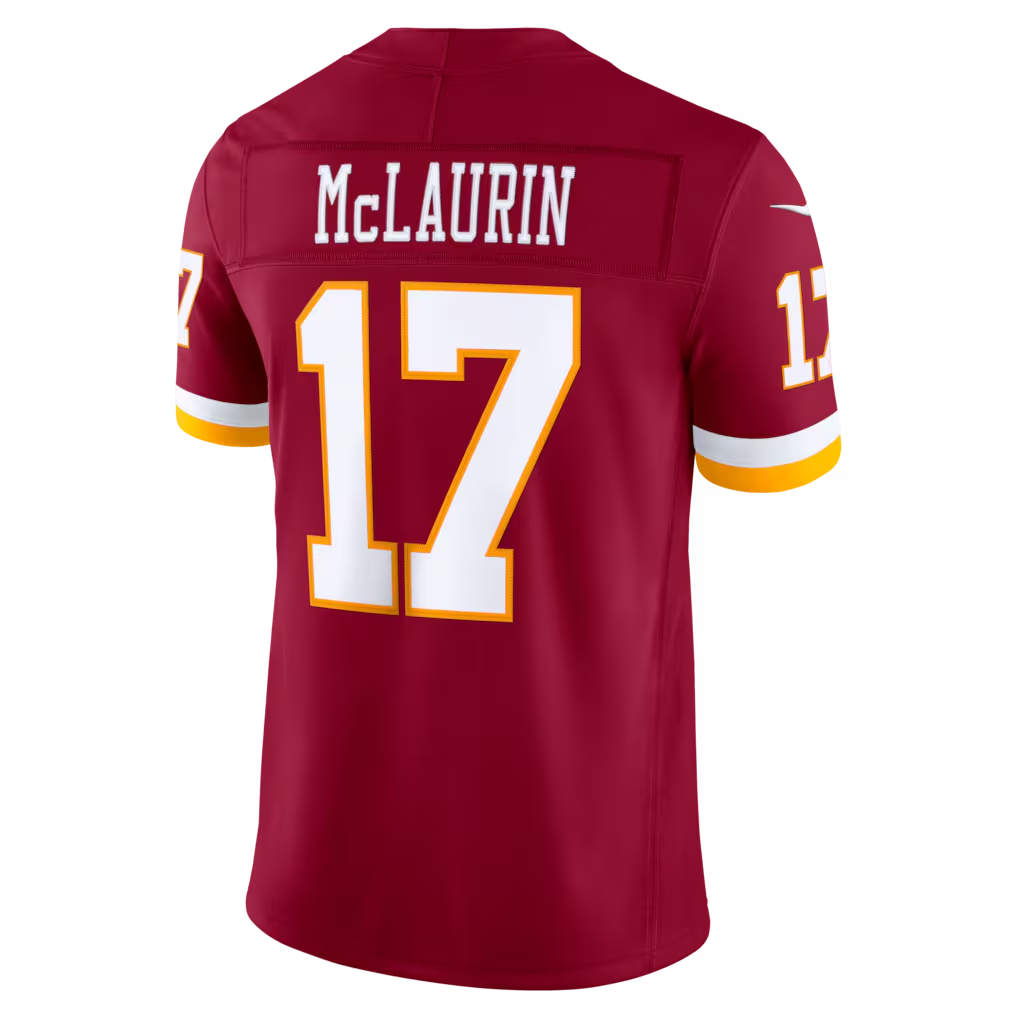 Elroe W.Commanders #17 Terry McLaurin Burgundy Team Vapor F.U.S.E. Stitched Limited Jerseys