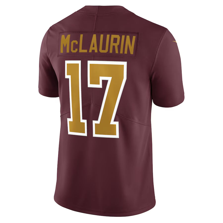 Elroe W.Commanders #17 Terry McLaurin Player Burgundy Alternate Vapor Limited Stitched Jerseys