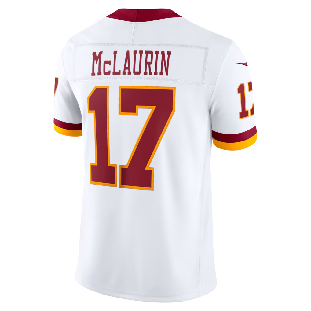 Elroe W.Commanders #17 Terry McLaurin White Vapor F.U.S.E. Stitched Limited Jerseys