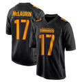 Elroe W.Commanders #17 Terry Mclaurin Player Black Carbon Fashion Home Game Stitched Jerseys