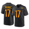 Elroe W.Commanders #17 Terry Mclaurin Player Black Home Game Stitched Jerseys