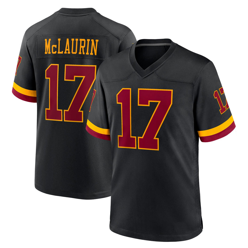 Elroe W.Commanders #17 Terry Mclaurin Player Black Limited Home Game Stitched Jerseys