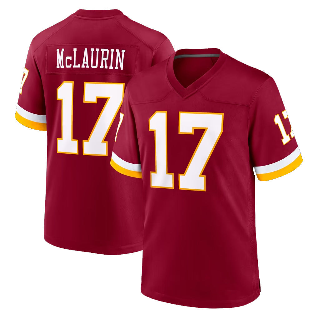Elroe W.Commanders #17 Terry Mclaurin Player Burgundy Game Home Stitched Jerseys
