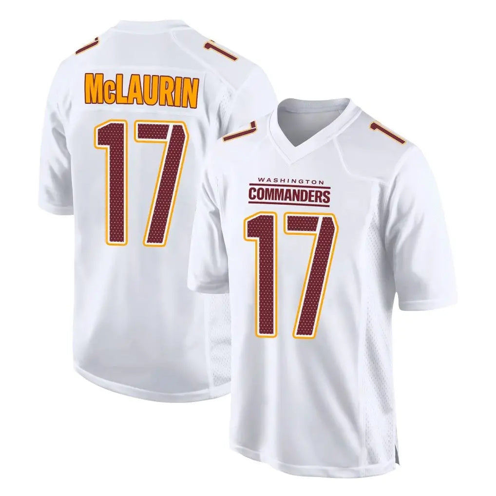 Elroe W.Commanders #17 Terry Mclaurin Player White Tundra Fashion Home Game Stitched Jerseys