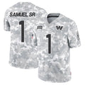 Elroe W.Commanders #1 Deebo Samuel Sr Player Arctic Camo Salute to Service Limited Football Jerseys
