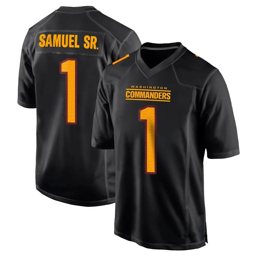 Elroe W.Commanders #1 Deebo Samuel Sr Player Black Fashion Game Football Jerseys