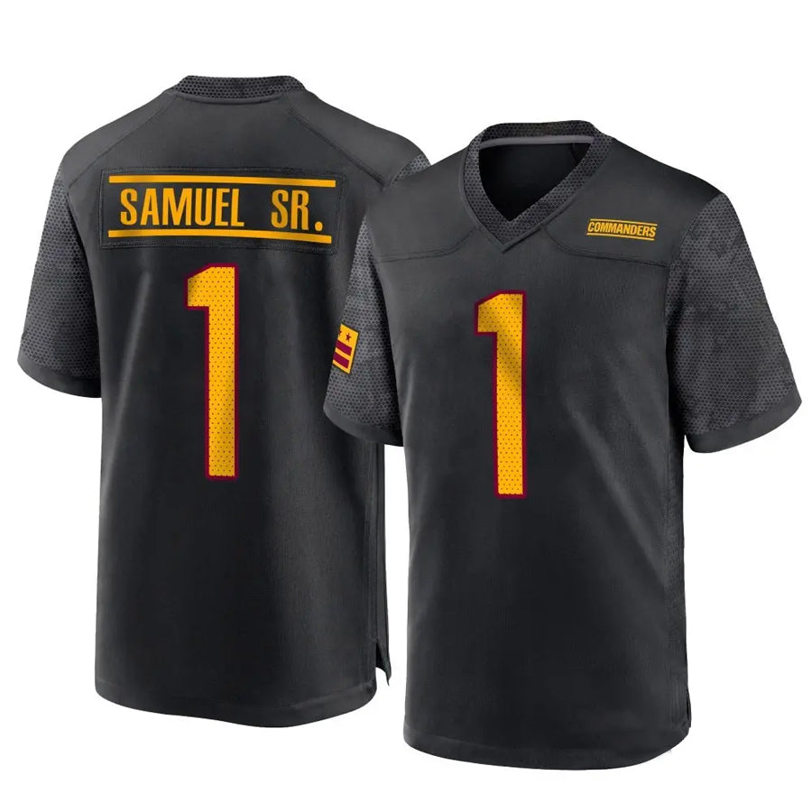 Elroe W.Commanders #1 Deebo Samuel Sr Player Black Home Game Football Jerseys