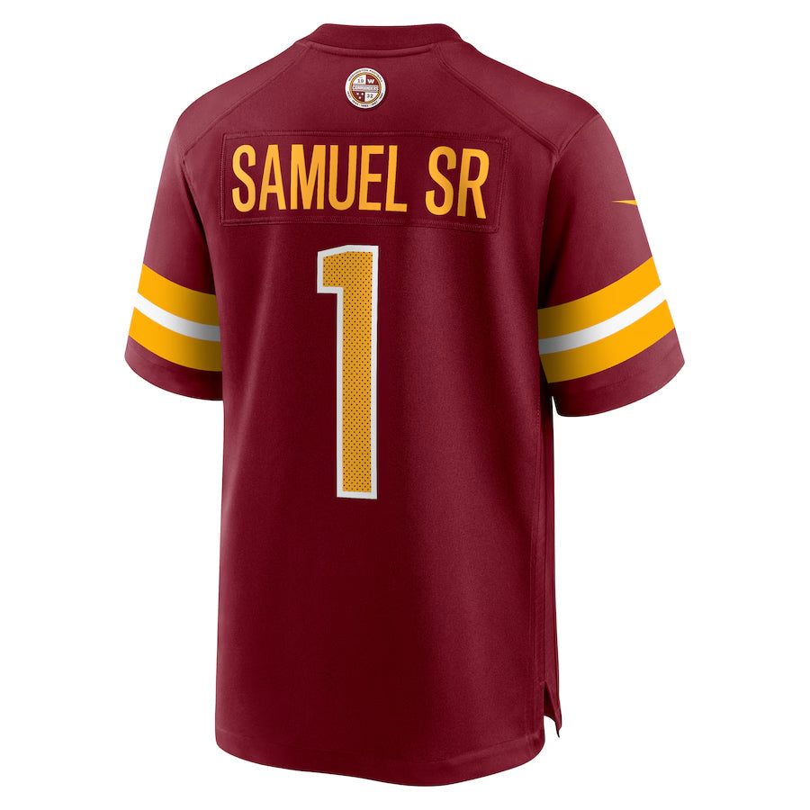 Elroe W.Commanders #1 Deebo Samuel Sr Player Burgundy Home Game Football Jerseys