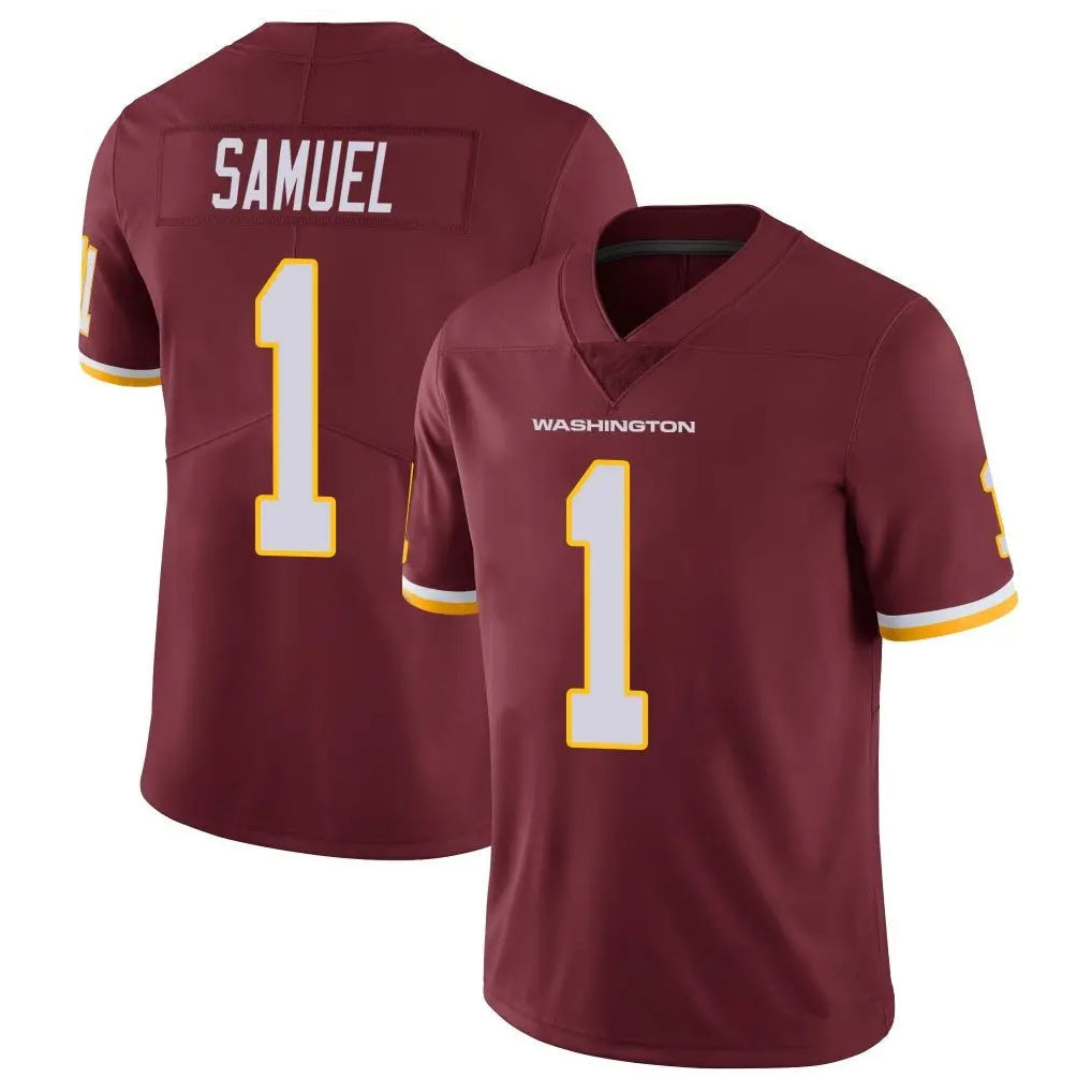 Elroe W.Commanders #1 Deebo Samuel Sr Player Burgundy Vapor Limited Stitched Jerseys
