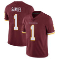 Elroe W.Commanders #1 Deebo Samuel Sr Player Burgundy Vapor Limited Stitched Jerseys