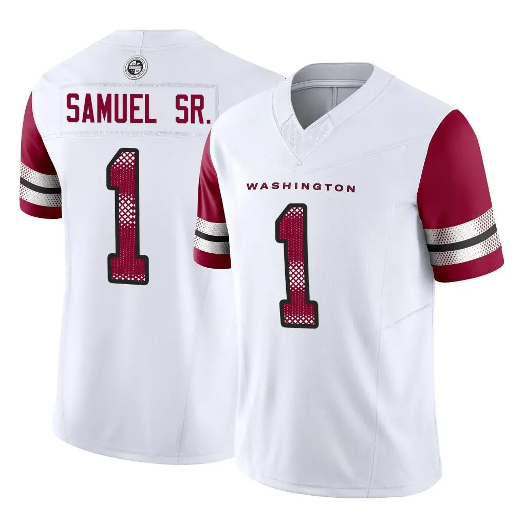Elroe W.Commanders #1 Deebo Samuel Sr Player White Vapor F.U.S.E. Limited Stitched Jerseys