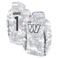 Elroe W.Commanders #1 Rachaad White Player Arctic Camo Limited Salute to Service Pullover Hoodies Game Stitched Jerseys